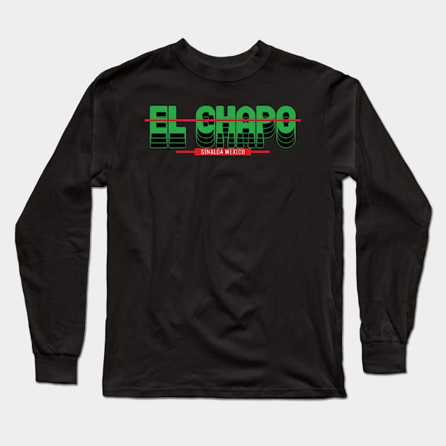 EL CHAPO T-SHIRT Long Sleeve T-Shirt by Cult Classics